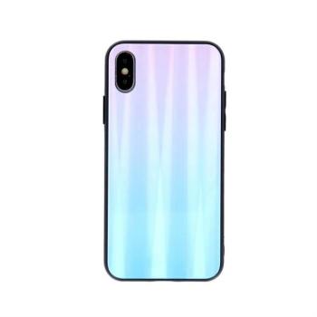 Samsung S20 Plus Aurora Üveghátlap - Világoskék-Rózsaszín kép