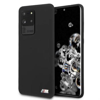 Samsung S20 Ultra BMW BMHCS69MSILBK Liquid Silicon Hátlap - Fekete kép