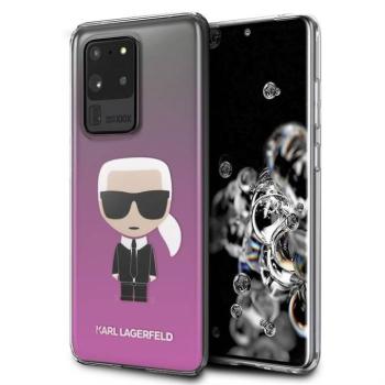 Samsung S20 Ultra KARL LAGERFELD KLHCS69TRDFKPI TPU Hátlap - Rózsaszín kép