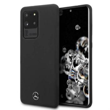 Samsung S20 Ultra Mercedes MEHCS69SILSB Liquid Silicon Hátlap - Fekete kép