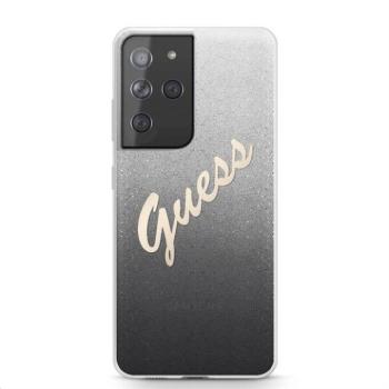 Samsung S21 Ultra GUESS GUHCS21LPCUGLSBK Hátlap - Fekete kép