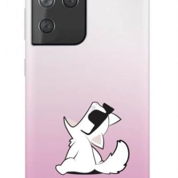 Samsung S21 Ultra KARL LAGERFELD KLHCS21MCFNRCPI TPU Hátlap - Rózsaszín kép
