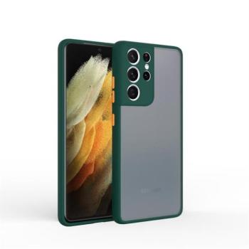 Samsung S21 Ultra műanyag tok,zöld,narancs kép