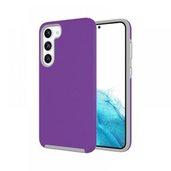 Samsung S23 TPU+PC ütésálló tok,Lila kép