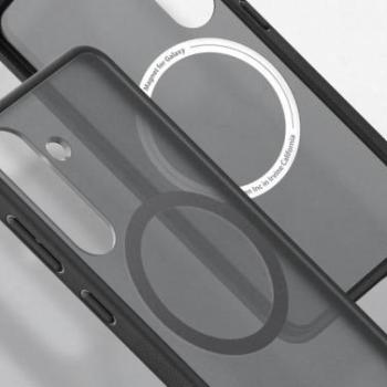 Samsung S25 Capella ütésálló tok, Fekete-ezüst kép