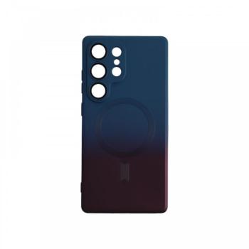 Samsung S25 Ultra mágneses design tok, Sötétkék-Pink kép