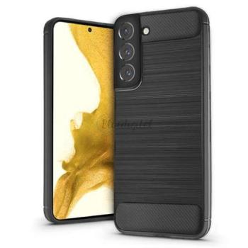 Samsung S901B Galaxy S22 5G szilikon hátlap - Carbon - fekete kép