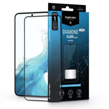 Samsung S906 Galaxy S22+ 5G/Galaxy S23+ edzett üveg képernyővédő fólia - MyScreen Protector Diamond Glass Lite Edge2.5D - fekete kép