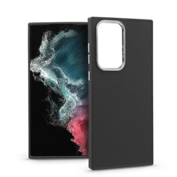 Samsung S908B Galaxy S22 Ultra 5G szilikon hátlap - Frame - fekete kép