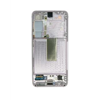 Samsung S911 Galaxy S23 kompatibilis LCD kijelző + érintő, kerettel, lila kép