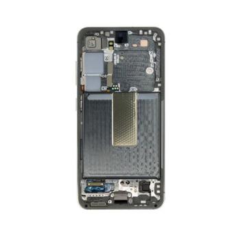 Samsung S911 Galaxy S23 kompatibilis LCD kijelző + érintő, kerettel, zöld kép