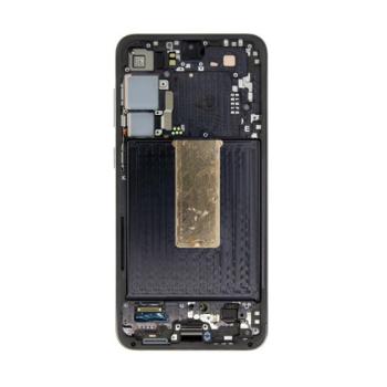 Samsung S916 Galaxy S23+ kompatibilis LCD kijelző + érintő, kerettel, fekete kép