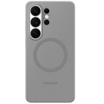 Samsung Silicone Magnet Samsung Galaxy S26 Ultra gyári hátlap tok, szilikon, MagSafe, szürke kép
