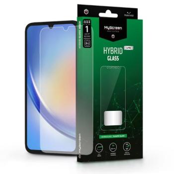 Samsung SM-A346 Galaxy A34 5G rugalmas üveg képernyővédő fólia - MyScreen Protector Hybrid Glass Lite - átlátszó kép