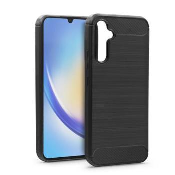 Samsung SM-A346 Galaxy A34 5G szilikon hátlap - Carbon - fekete kép