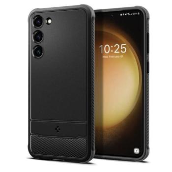 Samsung SM-S911 Galaxy S23 ütésálló hátlap - Spigen Rugged Armor - fekete kép