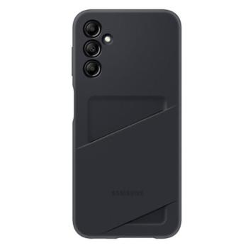 SAMSUNG szilikon telefonvédő (bankkártya tartó) FEKETE Samsung Galaxy A14 5G (SM-A146) kép
