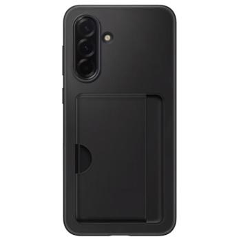 SAMSUNG szilikon telefonvédő (kártyazseb) FEKETE Samsung Galaxy A36 5G (SM-A366) kép
