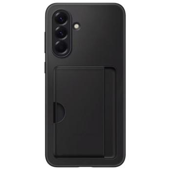 SAMSUNG szilikon telefonvédő (kártyazseb) FEKETE Samsung Galaxy A56 5G (SM-A566) kép