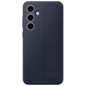 SAMSUNG szilikon telefonvédő (matt, beépített szíj, kitámasztó) SÖTÉTKÉK Samsung Galaxy S24 FE (SM-S721) kép