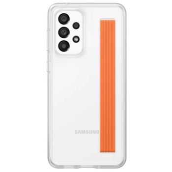 SAMSUNG szilikon telefonvédő (matt + kézpánt) ÁTLÁTSZÓ Samsung Galaxy A33 5G (SM-A336) kép
