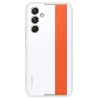SAMSUNG szilikon telefonvédő (matt + kézpánt) FEHÉR Samsung Galaxy A54 5G (SM-A546) kép