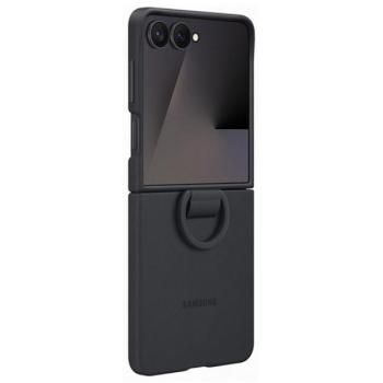SAMSUNG szilikon telefonvédő (telefongyűrű) FEKETE Samsung Galaxy Z Flip6 (SM-F741), Galaxy Z Flip7 FE (SM-F761) kép