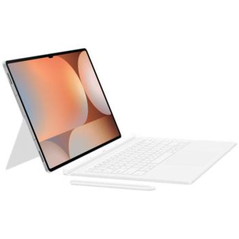 Samsung Tab S10 Ultra/S9 Ultra billentyűzetes gyári tok, angol kiosztás, Fehér kép