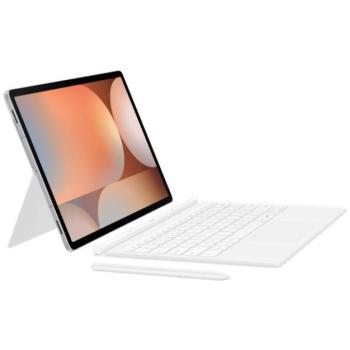 Samsung Tab S10P/S9P/S9 FE Plus billentyűzetes gyári tok, angol kiosztás, Fehér kép