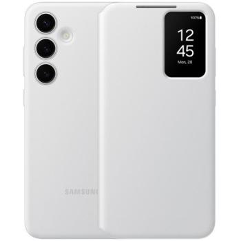 SAMSUNG tok álló (aktív FLIP, oldalra nyíló, átlátszó előlap) FEHÉR Samsung Galaxy S24 Plus (SM-S926) kép