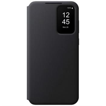 SAMSUNG tok álló (aktív FLIP, oldalra nyíló, átlátszó előlap) FEKETE Samsung Galaxy A35 5G (SM-A356) kép