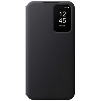 SAMSUNG tok álló (aktív FLIP, oldalra nyíló, átlátszó előlap) FEKETE Samsung Galaxy A55 5G (SM-A556) kép
