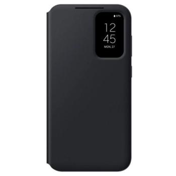 SAMSUNG tok álló (aktív FLIP, oldalra nyíló, átlátszó előlap) FEKETE Samsung Galaxy S23 FE (SM-S711) kép
