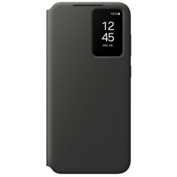 SAMSUNG tok álló (aktív FLIP, oldalra nyíló, Smart View Cover) FEKETE Samsung Galaxy S24 FE (SM-S721) kép