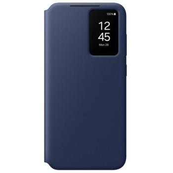 SAMSUNG tok álló (aktív FLIP, oldalra nyíló, Smart View Cover) SÖTÉTKÉK Samsung Galaxy S24 FE (SM-S721) kép