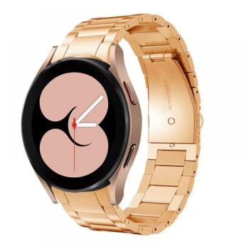 Samsung Watch 4/5 fém óraszíj,20mm,RoseG kép
