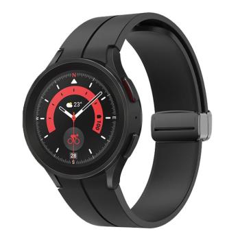 Samsung Watch 4/5 mágneses szil óraszíj,20mm,Feket kép