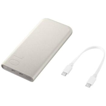 Samung EB-P3400XUEGEU Power bank / külső akkumulátor 2x USB-C 10000mAh, 25W, bézs kép