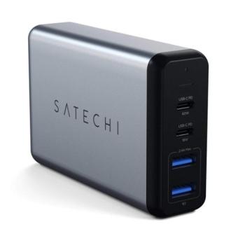 Satechi Travel adapter gyorstöltő 2xUSB-A, 1xUSB-C PD, 1xUSB-C QC, szürke kép