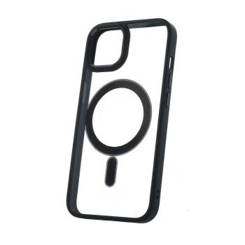 Satin Clear MagSafe-kompatibilis tok iPhone 15 Pro Max - fekete kép