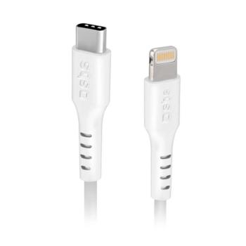 SBS TECABLELIGTC1W Type-C - Lightning kábel 100cm - fehér kép