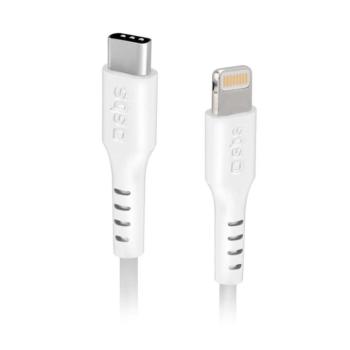 SBS TECABLELIGTC2W Type-C - Lightning kábel 200cm - fehér kép
