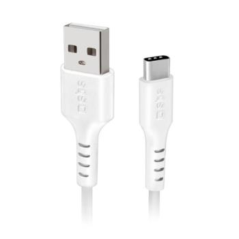 SBS TECABLEMICROC15W USB-A - Type-C kábel 150cm - fehér kép