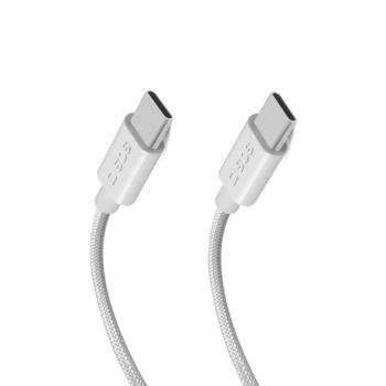 SBS TECABLETISSUETCC2G Type-C - Type-C kábel 60W 200cm - szürke kép