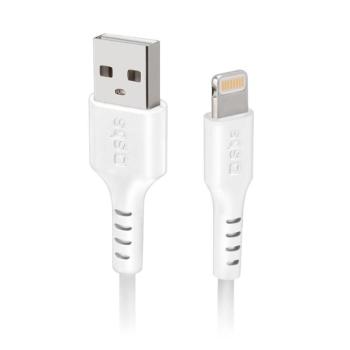 SBS TECABLEUSBIP589W USB-A - Lightning kábel 100cm - fehér kép