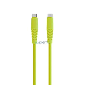 Setty kábel USB-C - USB-C 1,5 m 20W KSC-C-1.52011 lime kép