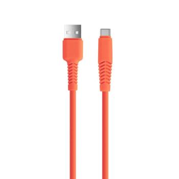 Setty KSA-C-1.5210 USB-A - Type-C kábel 2.1A 1.5m - narancssárga kép