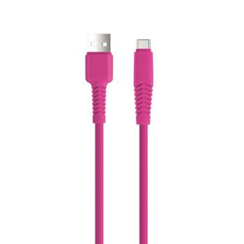 Setty KSA-C-1.526 USB-A - Type-C kábel 2A 1.5m - rózsaszín kép