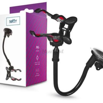 Setty univerzális műszerfalra/szélvédőre helyezhető PDA/GSM autós tartó - Setty 13485 Car Holder - fekete kép
