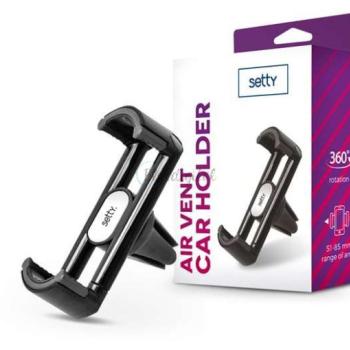 Setty univerzális szellőzőrácsba illeszthető autós tartó - Setty 33412 Car Holder - fekete kép